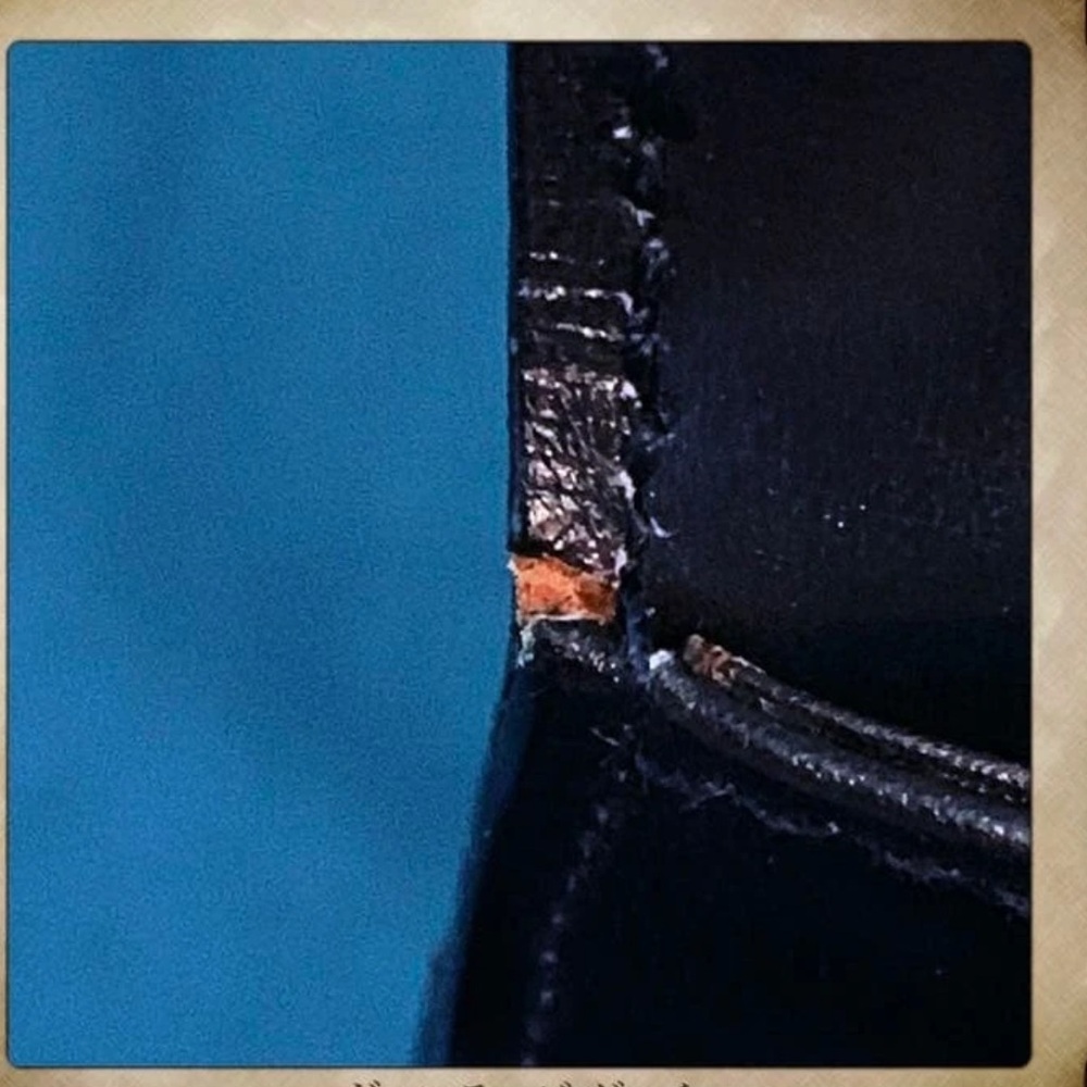 Gucci Dark Blue Satchel with Gold Accents - Picture 7 of 10